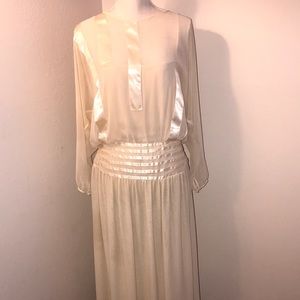 Vintage 1980’s Muney New York Creme Dress sz 10